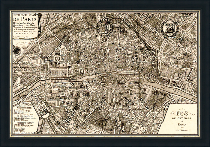 Plan de la Ville de Paris 1715